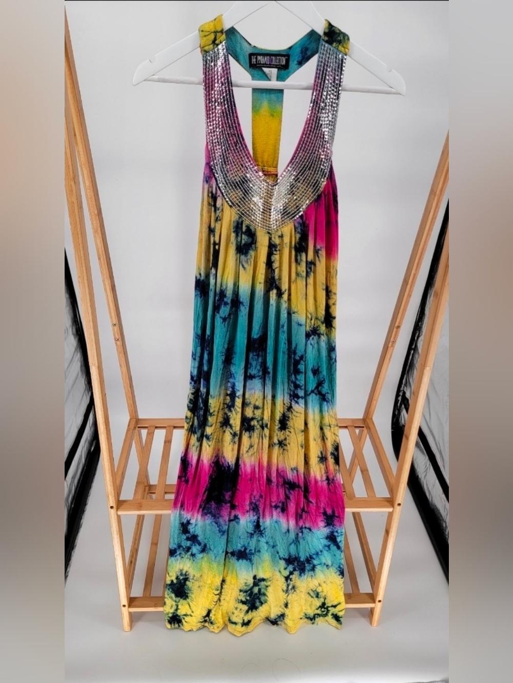 The Pyramid Collection Tie-Dye Boho Hippie Fancy Dress M